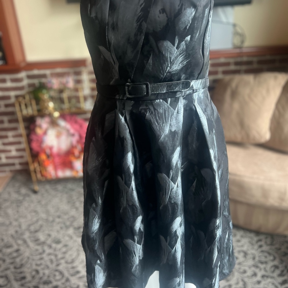 Elegant Black and Gray Women's Dress